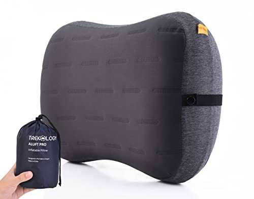 TREKOLOGY Aluft Pro Large Inflatable Pillows for Camping, Pillow for Adults, Inflatable Travel Pillow, Inflatable Cushion Blow Up Pillow for Camping Pillows Compact Small Inflatable Pillow for Beach