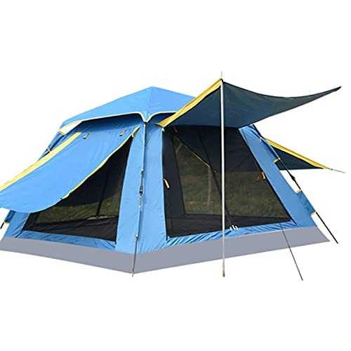 Tent, 3 Man Tent Ideal For Camping In The Garden, Dome Tent, Waterproof 3 Person Camping Tentfor Outdoor Hiking Travel (Color : Blue, Size : 240x240x165cm)