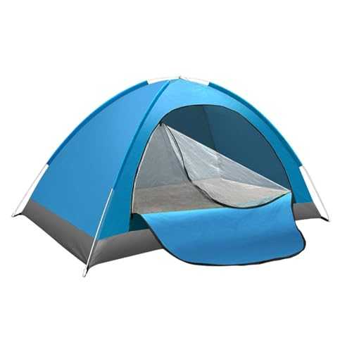 1 Pcs Blue Pop-Up Tents, 2 Man Pop Up Tent, Lightweight and Portable Camping Tent Waterproof, Very Suitable for Beaches Outdoor Activities Travel Hiking Camping Fishing