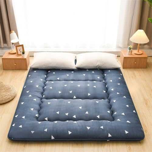 Japanese Futon Mattress Topper for House Guest Camping Travel Foldable Roll Up Mat Lightweight & Portable 35 * 79in
