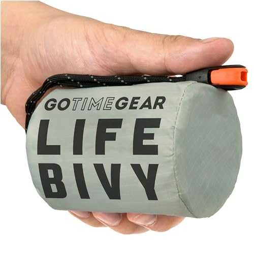 Go Time Gear Life Bivy Emergency Survival Sleeping Bag Thermal Bivy - Use as Emergency Bivy Sack, Survival Sleeping Bag, Mylar Emergency Blanket