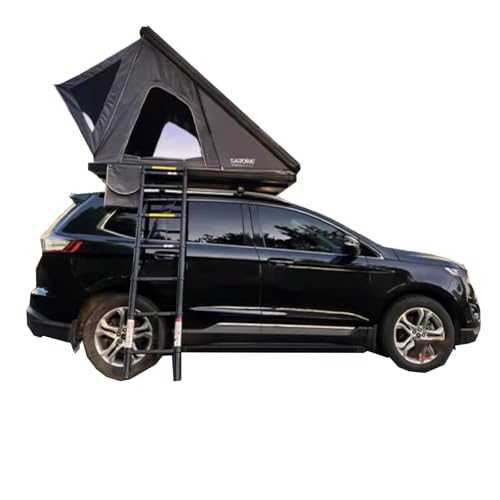 Car Tents for Camping Rooftop Hydraulic Opening in 3 Seconds Waterproof and Sun-proof Family Tents for Camping, Rooftop Tent with 2 Doors for Travel & Outdoor Adventures