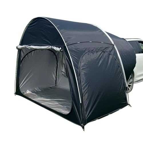 Dome Tents Car Tailgate Tent, Rear Tent SUV, for 2-3 People, Capacity Breathable Rear Tent, Freestanding, Tent Floor, for Camping, Waterproof, Durable, for Self-Propelled