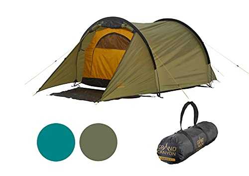 Grand Canyon Robson Tunel Tent 2 Person Tent Family Camping Lightweight Entrance Room