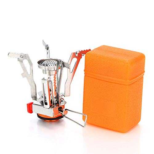 Spotact Outdoor Mini Gas Camping Stove Burner Compact Foldable Portable Furnace Collapsible Ideal Cookware for Camping Hiking Fishing Backpacking