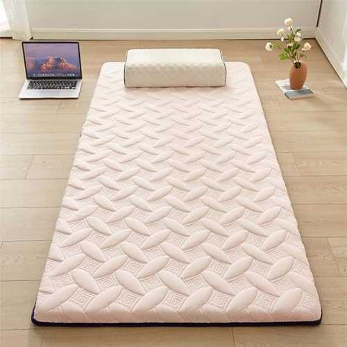 Japanese Mat Portable Roll Up Mattress for Home Camping Couch Bed Soft Breathable Futon Mattress Single Thick Folding Sleeping Bed Pad (220x200cm)