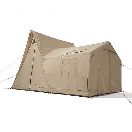 SilteD Large Inflatable Tent Outdoor Blow Up Tent Inflatable Outdoor Shelter Camping Cabin Encrypted Oxford Cloth Waterproof Sunscreen Wear-Resistant