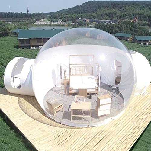 Inflatable Bubble Tent, B&B Scenic Area Hotel Restaurant Dome Greenhouse 5-7 People Tent Camping, Inflatable Transparent Tent