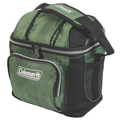 Coleman Chiller Series Insulated Portable Soft Cooler, Leak-Proof 9 Can Capacity Lunch Cooler with Ice Retention