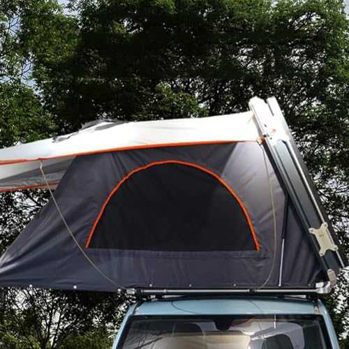 KK-GGL Folding Roof Top Tent, Hard Shell Fast Pop Up Tent, Camping Car's Accessories, Outdoor SUV Rooftop Tent, Quick Expanding Tent for Truck Van, Trailer Professional Tents for Adult