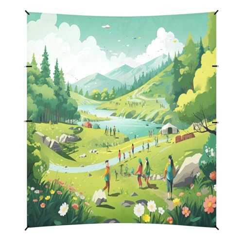 Camping Sun Shelters Outing Landscape Beach Canopy 126 * 110.2in