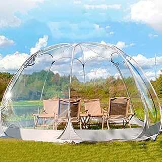 5-7 Person Igloo Dome Garden Patio Canopy Shelter - Premium Bubble Tent Pop Up Gazebo, Large Instant Greenhouse Weather Pod for Party and Camping