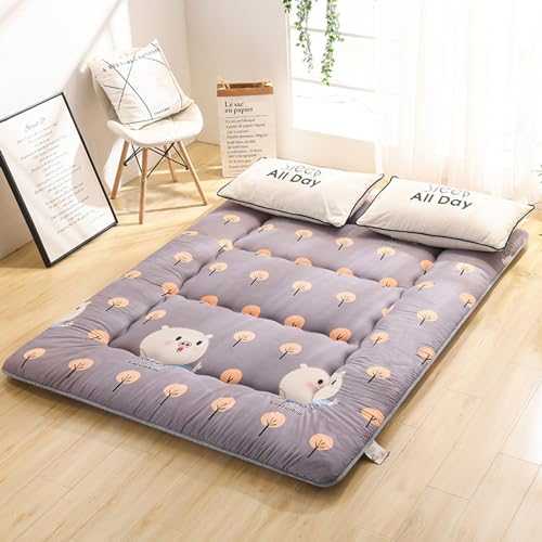 10cm Thick Portable Camping Mattress Foldable Roll Up Floor Lounger Couch Bed Double Sleeping Mat Soft Futon Mattress Tatami Floor Mat for Back Pain Relief ( Color : A , Size : 120 x 200 cm (47 x 79 i