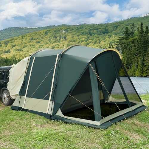 5/6 Person Camping Tent with Screen Porch, Family Tents for Camping, Large Tent Includes Carry Bag, Easy Setup Big Tent for Camping and Backyard