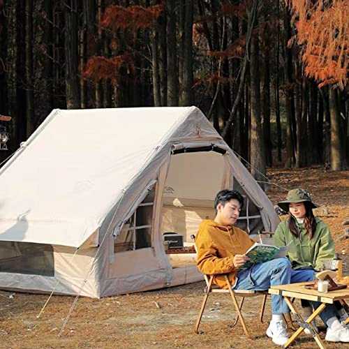 Large Inflatable Tent,Fully Automatic Weatherproof Portable Double-Layer Tent, 3~8 People Outdoor Camping ()