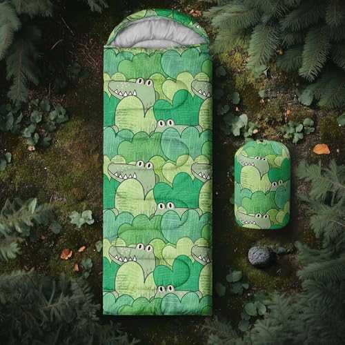 Axolotl Penguin Sleeping Bag for Kids,Kawaii Animals Camping Bag with Compression Sack for Women Men Waterproof Portable and Lightweight for 3 Season Traveling Outdoors Hiking Camping Gear Equipment