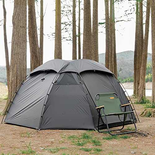 Camping Tent Double Cabin Tent Dome Tents for Camping Windproof Backpacking Tent Easy Set Up Small Lightweight Tents