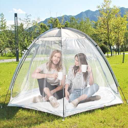 Bubble Tent, Igloo Tent, Transparent Tent Outdoor, Camping Tent, PVC Double Layer Tent, Tent Bubble Garden Dome Bubble Tent, Instant Igloo Tent for 4 to 6 Person, Garden Shelter