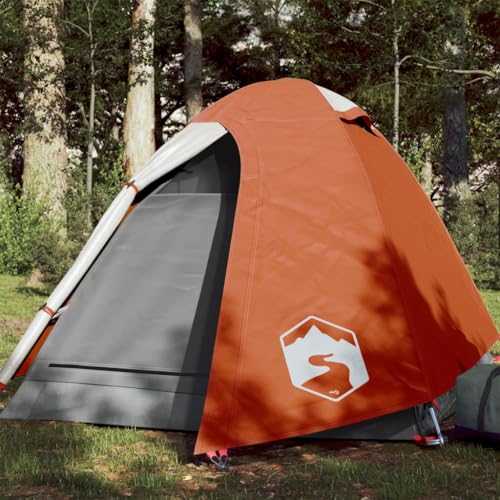 WXPXYBF Camping Tent 2 Persons White 254x135x112 cm 185T Taffeta