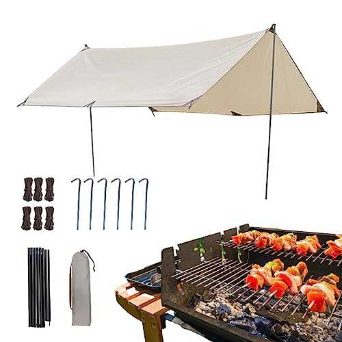 Yard Party Tent - Weatherproof Outdoor Roof for Picnic,Easy to Set Up Canopy Tent, Camping Accessories for Garden, Garden, Beach, Garage, Cofferdam, Garage