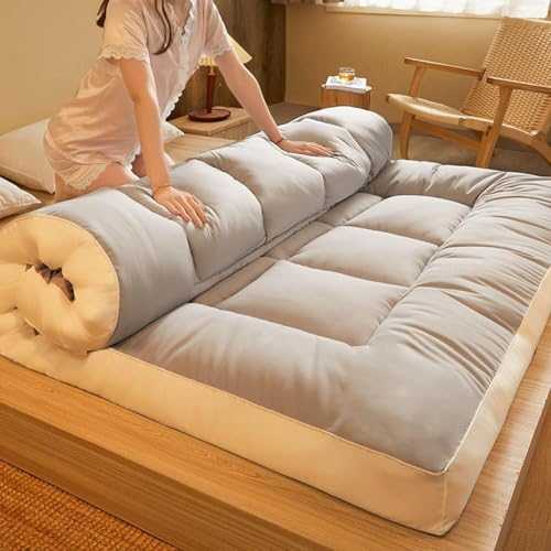 Thick Japanese Floor Mattress, Portable Foldable Futon Mattress, Roll-up Cotton Sleeping Mat, Tent Floor Mattress, Guest Bed Mattress, For Dormitories, Camping Sofas And Couches