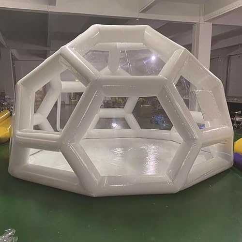 Football shape bubble house, 4m/5m/6m Inflatable Bubble House, 360 degree panoramic view tent, Inflatable transparent tent, Suitable for home backyard, Commercial hotel, Outdoor camping party tent ,6m