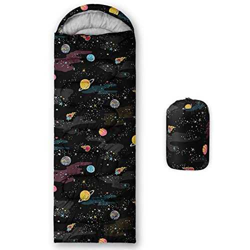 BailiPromise Star Sky Printed Camping Sleeping Bags,3 Season Warm & Cool Weather,Lightweight,Waterproof Sleeping Bags for Adults & Kids,Traveling,and Outdoors,Camping Gear Equipment,31x90inch
