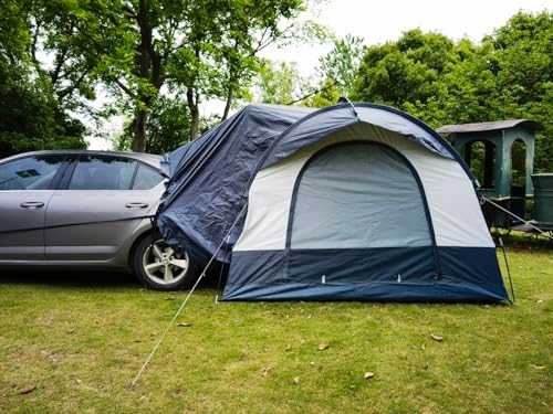 Outdoor Portable Waterproof SUV Car Rear Trunk Camping Tent for 3 Person