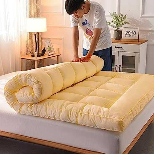 Japanese Futon Mattress Soft Portable Camping Roll Up Mattress for Double Single Bed Sofas 180 * 200cm