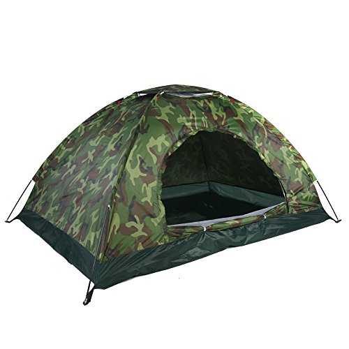 Socobeta 2 Person Camouflage Tent Outdoor Camping Waterproof Tent for Taking Rest Enjoying the Cool, Instant Tent Camping Sun Shelters Survival Gear and Equipment