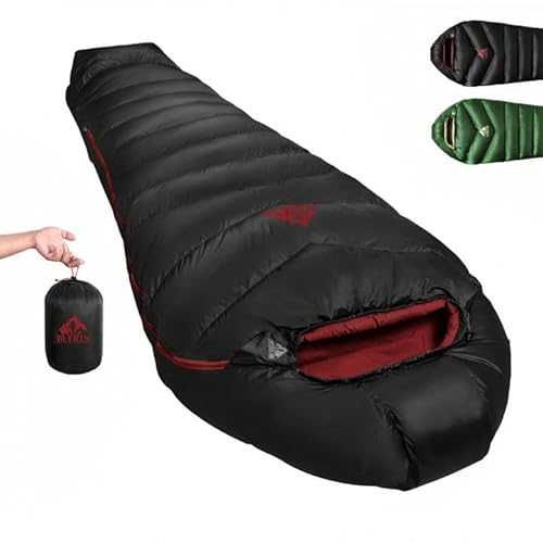 BUERTS Down Sleeping Bag, 620FP, Small Pack Size, Ultralight Sleeping Bag for 3 Seasons, Suitable for Hiking and Camping of Adults and Teenagers, Only 780 g