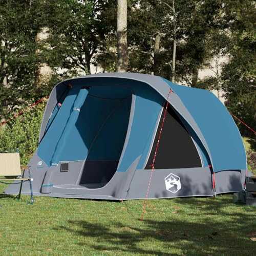 Family Tent Cabin 6-Person Blue Waterproof,Garden Party Tent,Marquee Gazebo,Outdoor Canopy Tent Event Shelter,CT-4