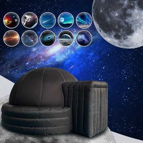 SAYOK 3X2.3m Inflatable Planetarium | Mobile Projection Dome Theater | Portable Dome Tent with 450W Air Blower and PVC Floor Mat for Education Platform, Schools, Museums, Science Centers Event