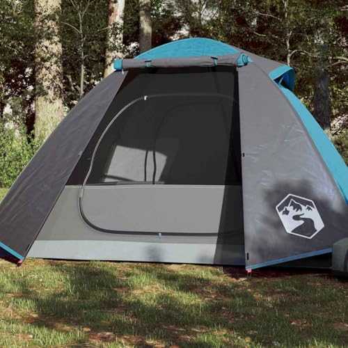 Furniture select-Camping Tent Dome 2-Person Blue Waterproof