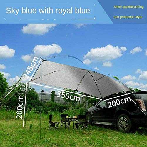 LLSS Roof Tent Outdoor Camping Portable Car Side Roof Top Self-Driving Travel Equipment Rainstorm Suv Car Sunshade Tent Color6