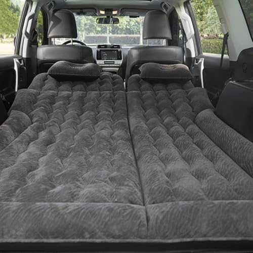 Customize what you need Car Air Mattress for Fiat Qubo 2008 2009-2012 2013 2014 2015 2016 2017 2018 2019, Car Mattress Inflatable Bed Portable Foldable with Pillow Camping Travel Car Accessories(Black
