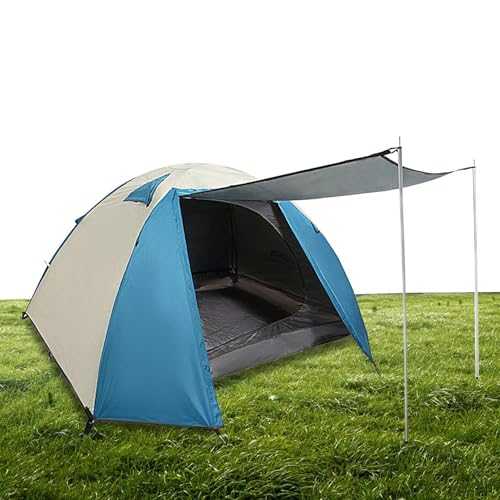 Beach Tent | Windproof Tent | Portable Lightweight Weather Resistant Instant Setup Double-Thick Fabric Outdoor Camping Tent For Backpacking, Hiking, Or Beaches