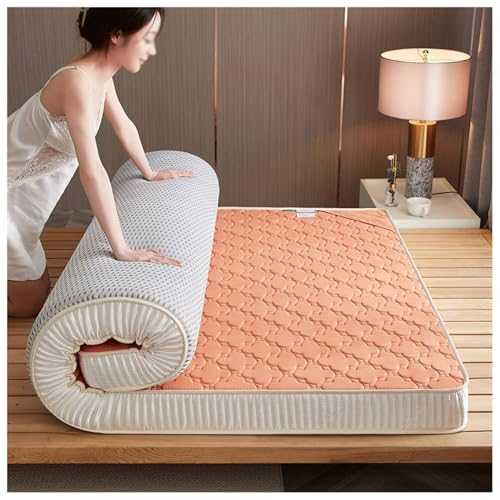 MattressExtra Thick Futon Mattress Roll Up Camping Mattress Slow Rebound Breathable Latex Tatami Mattress Latex Tatami Mattress-Coconut-Palm-Memory-Medium Hardness (Color : C Siz