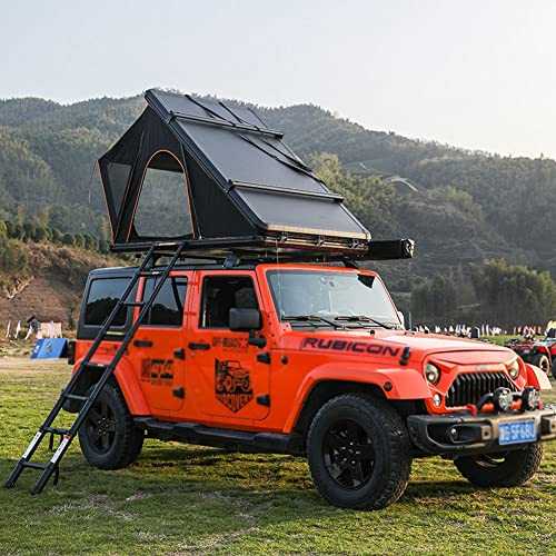 BebeXi rooftop tent 00 aluminum alloy 3-person mountaineering roof tent | suitable for SUV | outdoor folding roof | portable triangle flip camping