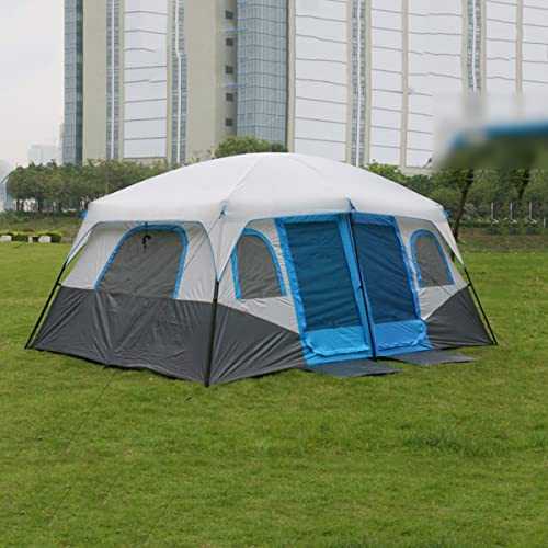 ATAAY Outdoor Tent 4-6 Person Tent Camping Tent with 2 Room Waterproof Dome Tent for Family, Large Tent Canopy Shelter Portable for Outdoor Camping Hiking (Size : Small type)