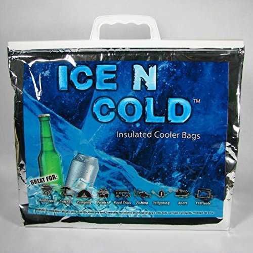 Ice N Cold Insulated Picnic/Shopping Cooler Bags for Groceries, Camping, Hiking, Beach, Travel | Lightweight Soft Collapsible | Large Capacity Hold 35lbs (Pack of 10) FAST SAME DAY SHIPPING