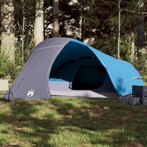 XGWKCNV Outdoor Recreation Camping Tent Dome 4-Person Blue Waterproof Camping & Hiking