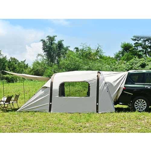 Inflatable SUV Tent with Porch for Camping, PU3000mm Waterproof Portable Car Trunk Tent for Camping Outdoor Activities - SUV Tailgate Tent/Car Awning Sun Shelter