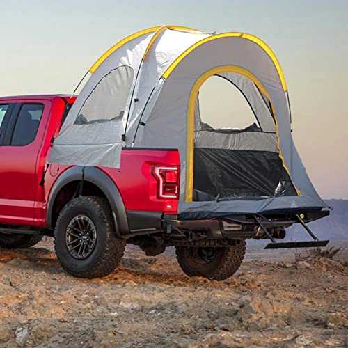 CRBUDY Pickup Truck Bed Camping Tent Bed Tent Waterproof Double Layer - 2 Person Truck Tent Portable Truck Tents Full-Size Truck Tent Bed for Jeep Camping L with Carry Bag ()