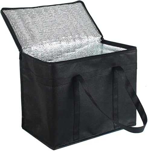 Insulated Delivery Bag,Upgrade and Reinforce to Increase Load-Bearing Capacity，Cool Bag 30L Large Cooler Bag Thermal Food Delivery Bag Insulated Picnic Lunch Bag Foldable Cool Box for Camping BBQ
