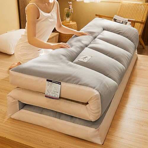 Floor Futon Mattress - Portable Camping Bed Mat, Extra Thick Foldable Roll Up Sleeping Pad For And Adults