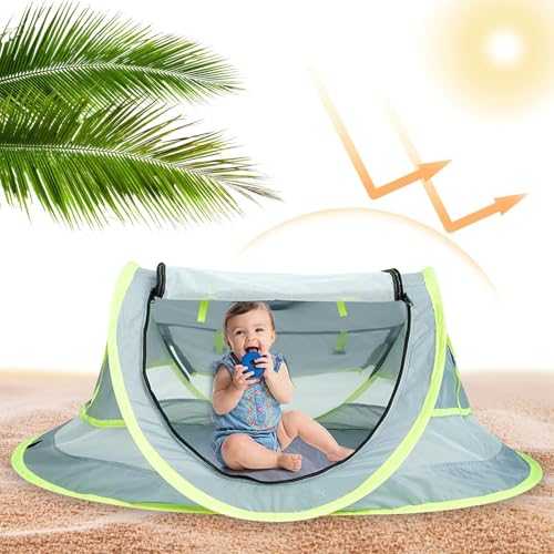 Pop up Beach Tent - Portable Baby Beach Tent | Baby Sun Shade Shelter Tent | Comfortable Baby Tent Sun Shade Beach Tents | Baby Sun Tent for Camping, Beach and Parks