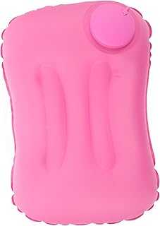 TOGEVAL Ultralight Inflatable Camping Pillow Tpu Material Ergonomic Neck Compact Travel Cushion for Hiking Backpacking Outdoor Use Pink