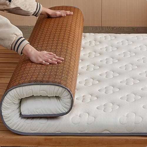 Foldable rattan mat dual-purpose mattress, roll-up camping mat, full-size futon mattress, roll-up student dormitory sleeping mat, yoga mat, nap mat