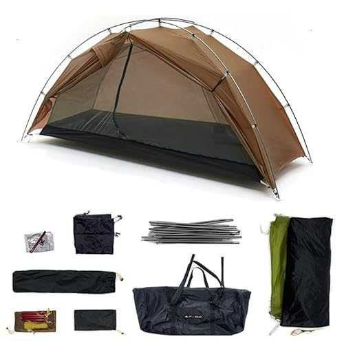 3F UL GEAR 1/3 Person Outdoor Ultralight Camping Tent, 15D Nylon Rainproof and Windproof Tent, 3/4 Seasons Tent for Camping, Hiking, Backpacking, Easy Set Up